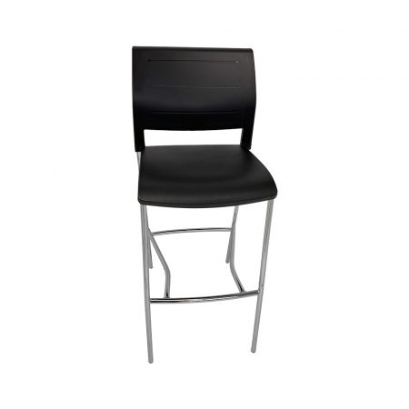Black Poly Cafe Stool 2