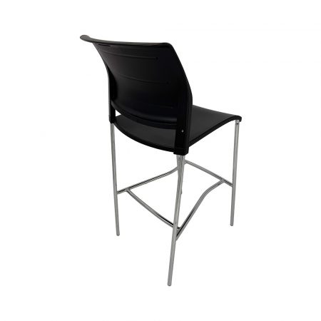 Black Poly Cafe Stool 5
