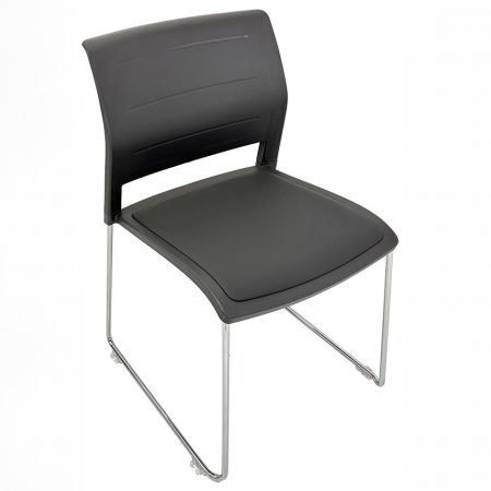 Gray Cafe Chair with Padded Seat 1.1