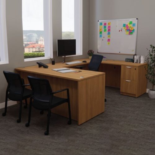 Private Office HARVEST WALNUT - U shape Desk