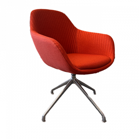 SYS CHAIR ARMCHAIR W 4 STAR FEET - RED 2 - Copy
