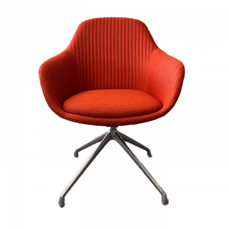 SYS CHAIR ARMCHAIR W 4 STAR FEET - RED - Copy