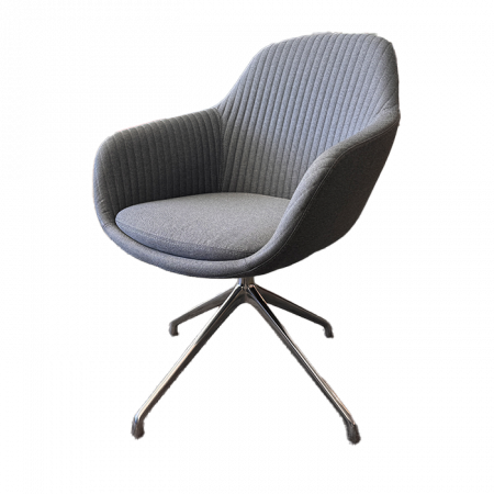 SYS CHAIR ARMCHAIR W 4 STAR FEET - SLATE 2